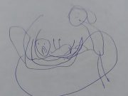 desen găsit în ghiozdanul fetiţei