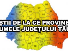 Tu ştii de la ce vine numele judeţului tău?