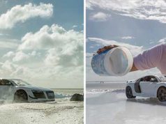 Audi a investit bani în marketing în mod inteligent. Cum să faci reclamă unui R8 de 160.000$ cu o jucărie de 40$ reclama la audi cu masini de jucarie