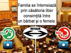 Familia este formată din bărbat şi femeie. Eşti de acord? familia este formata din barbat si femeie