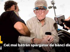 Cel mai bătrân spărgător de bănci din lume. A jefuit o bancă la 91 de ani cel mai bătrân spărgător de bănci