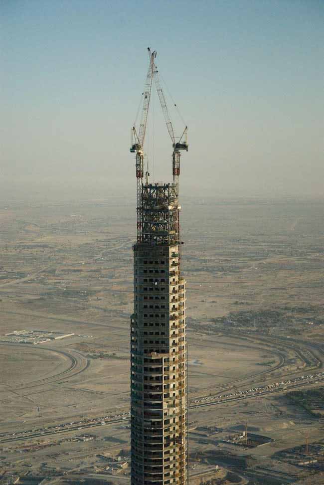 fotografii din timpul construirii burj khalifa