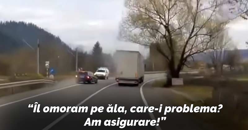 a depăşit în curbă