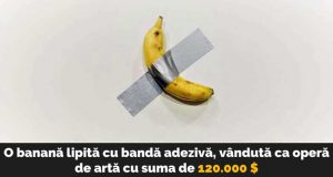 banană lipită cu bandă adezivă