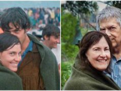 Un cuplu a refăcut o poză de acum 50 de ani, de la festivalul Woodstock poză de acum 50 de ani