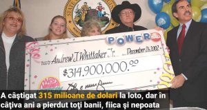 câştigat 315 milioane loto a pierdut