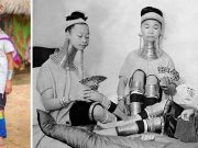 Femeile cu gâtul lung şi motivul pentru care poartă inelele la gât