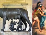 Romulus şi Remus, gemenii alăptaţi de o lupoaică şi care au fost fondatorii Romei romulus şi remus