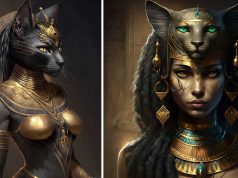 Bastet, pisica divină, zeiţă a plăcerii şi protectoare a faraonilor din Egiptul antic bastet zeiţa pisică