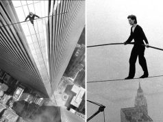 Philippe Petit, omul care a traversat pe sârmă distanţa dintre Turnurile Gemene, fără sistem de siguranţă philippe petit