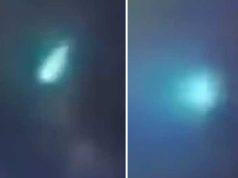 O filmare cu camera din dotarea Poliției înregistrează prăbușirea unui OZN în curtea unui bărbat din Las Vegas prăbușirea unui OZN