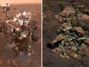 Roverul Curiosity a spart o stâncă de pe Marte și a găsit o surpriză uriașă Curiosity a spart o stâncă