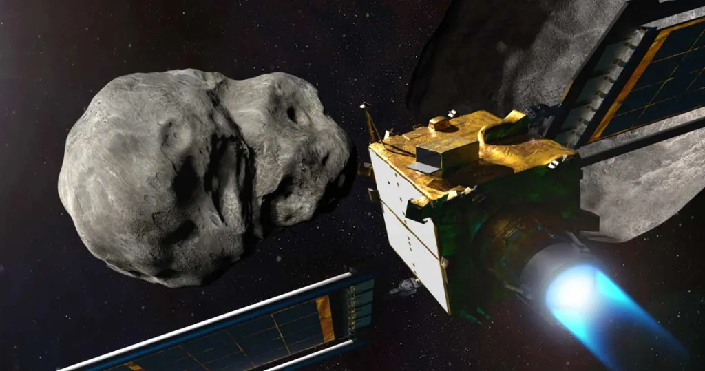 Resturile rezultate în urma coliziunii unui asteroid