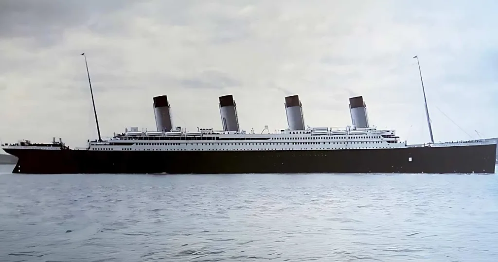 Titanicul înainte de a lovi aisbergul