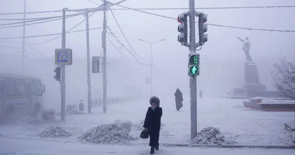 cel mai rece oraş din lume iakutsk