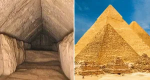 interiorul Marii Piramide din Giza