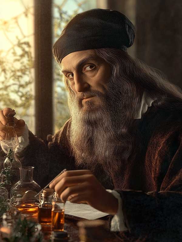 Leonardo Da Vinci a fost şi maestru parfumier