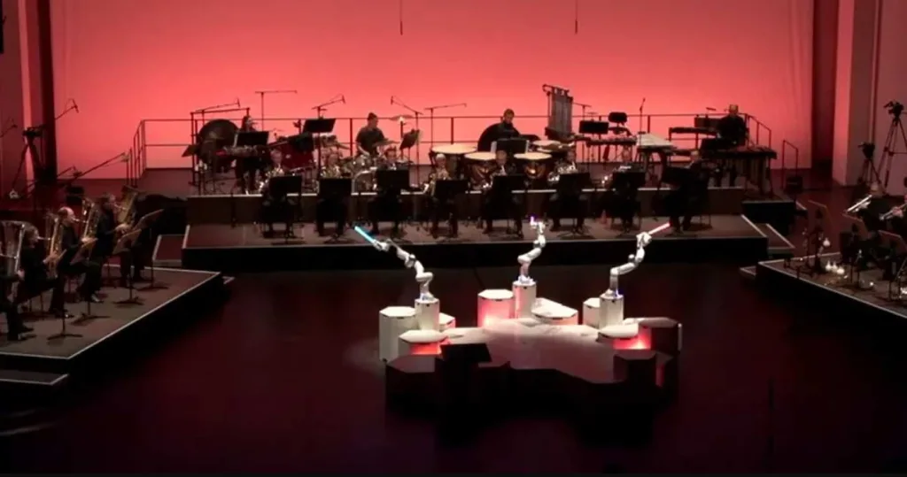 un robot a dirijat orchestra simfonică din Dresda