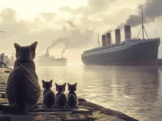 Pisica supraviețuitoare de pe Titanic: „Am văzut-o cum își ducea puii pe fiecare în parte la țărm. Mi-am zis, dacă ea merge, merg și eu” Pisica supraviețuitoare de pe Titanic