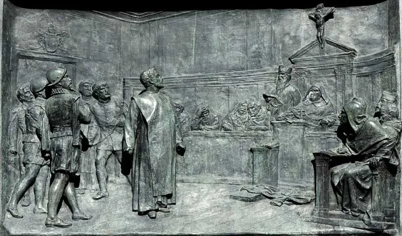 Giordano Bruno basorelief