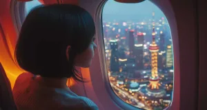 stele pe fereastra avionului