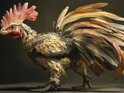 găini cu pene de dinozauri