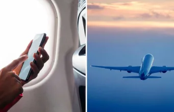 mod avion în timpul zborului