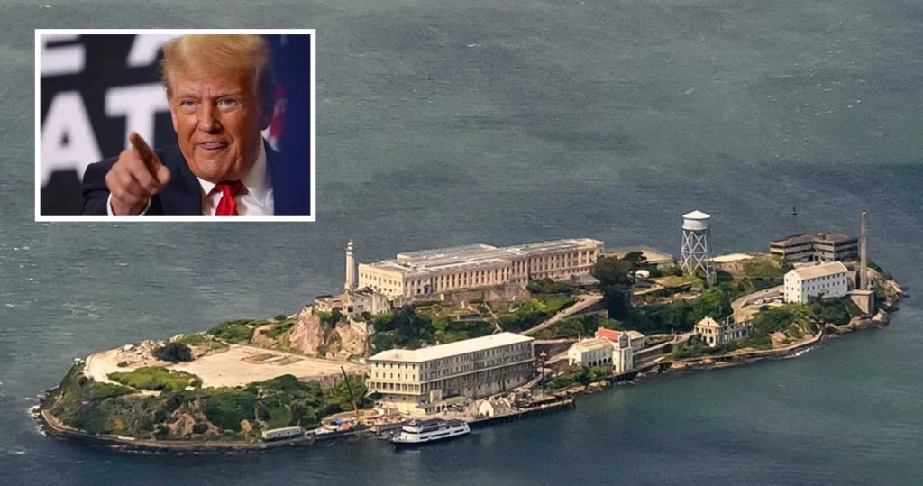 donald trump alcatraz