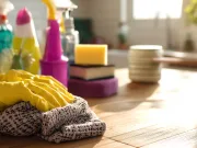 Adio, grăsime de pe mobilă. Am testat amestecul de 3 ingrediente care a devenit viral, iar rezultatul este uimitor grăsime de pe mobilă cum cureţi