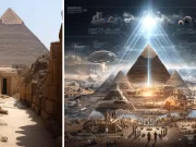 în interiorul marii piramide giza