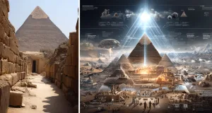în interiorul marii piramide giza
