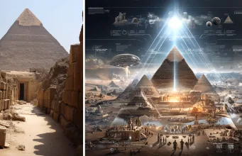 în interiorul marii piramide giza
