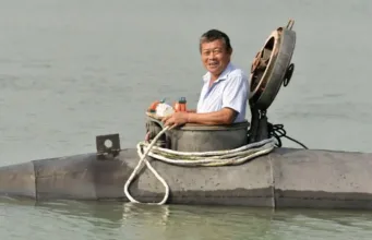 fermier chinez a construit un submarin