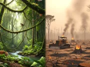 Brazilia a pierdut o suprafață de vegetație de aproape cinci ori mai mare decât România în doar 40 de ani