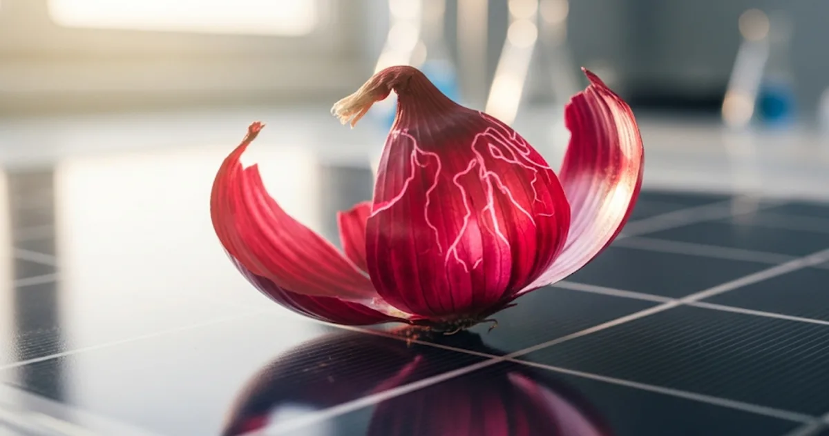 Cercetătorii utilizează ceapa roșie pentru a îmbunătăți celulele solare — iar aceasta ar putea face energia solară mai sustenabilă