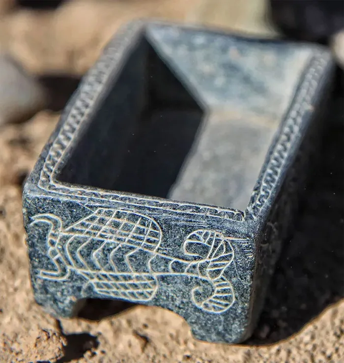 Mormântul de 3.000 de ani al unei adolescente din elita societății, descoperit în Iran, cu bijuterii din aur și o cutie de cosmetice uimitoare în formă de scorpion