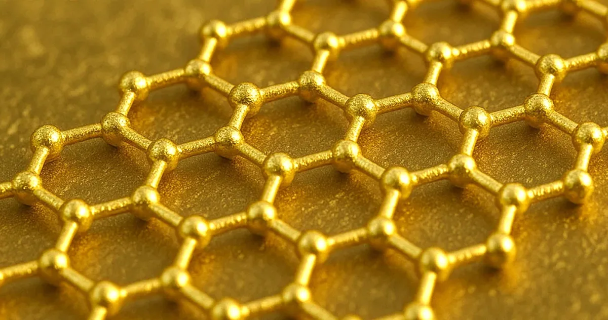 Oamenii de știință au creat „Goldene”, o foiță de aur pur cu grosimea unui singur atom