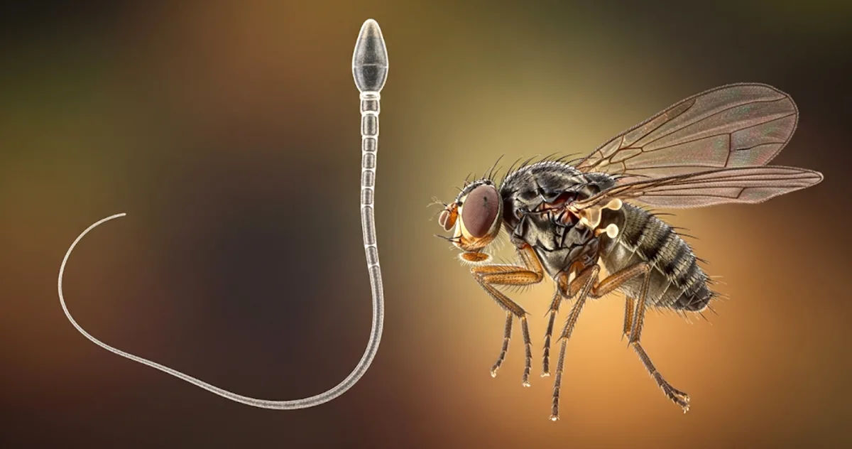 Cel mai lung spermatozoid din lume este de 20 de ori mai mare decât animalul care îl produce