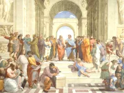 academia lui platon „Școala din Atena” – Frescă realizată de Rafael, reprezentând Academia lui Platon din Atena. În centru îi putem vedea pe Platon și Aristotel, discutând. Fresca decorează acum camerele cunoscute sub numele de Stanze di Raffaello, din Palatul Apostolic din Vatican.