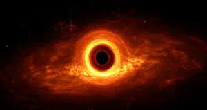 gaură neagră supermasivă a dezlănțuit o erupție