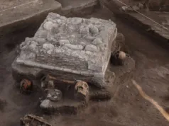 Un altar toltec vechi de 1.000 de ani și dovezi ale sacrificiilor umane, descoperite în Mexic altar toltec descoperit