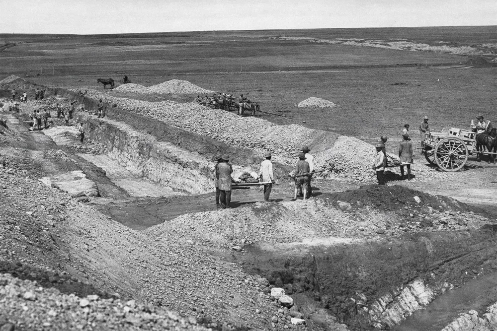 Mina de aur Ferreirasdorp din 1886, cea mai veche parte a orașului Johannesburg și locul unde s-au stabilit inițial primii căutători de aur.