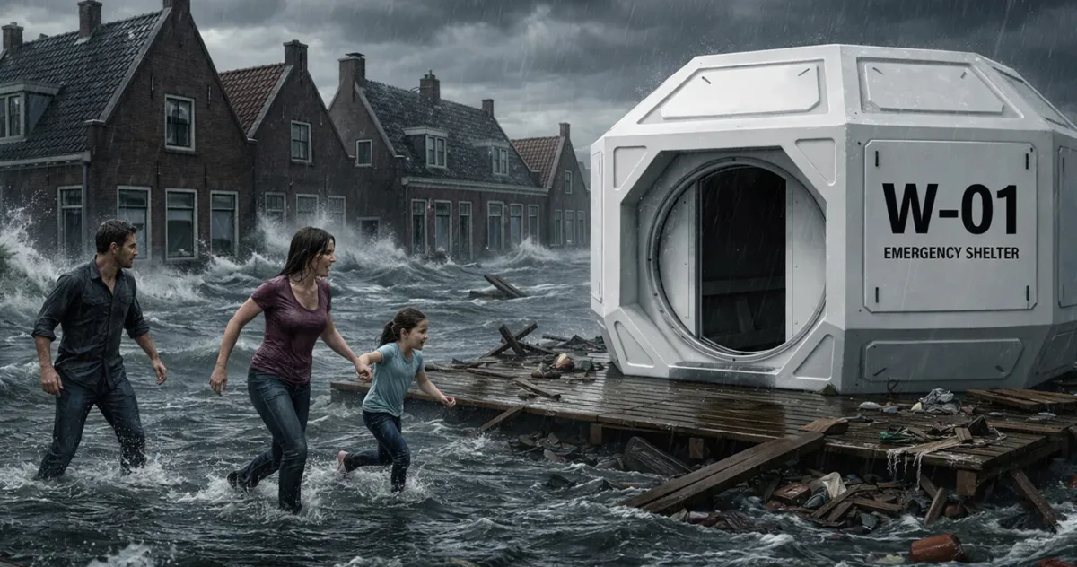 capsula de supravietuire LifePod pe plaja