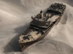 O corabie cu comori veche de 500 de ani, îngropată în deșertul Namib, încărcată cu aur, fildeș și secrete ale unui imperiu pierdut O corabie cu comori veche de 500 de ani, îngropată în deșertul Namib,