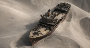 O corabie cu comori veche de 500 de ani, îngropată în deșertul Namib,