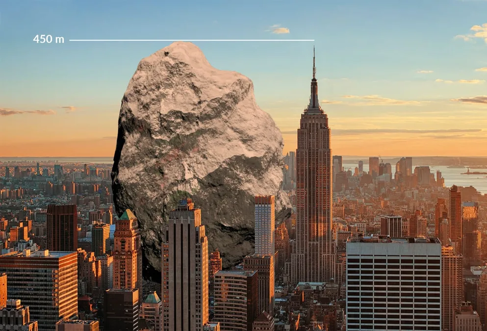 asteroidul apophis empire state building