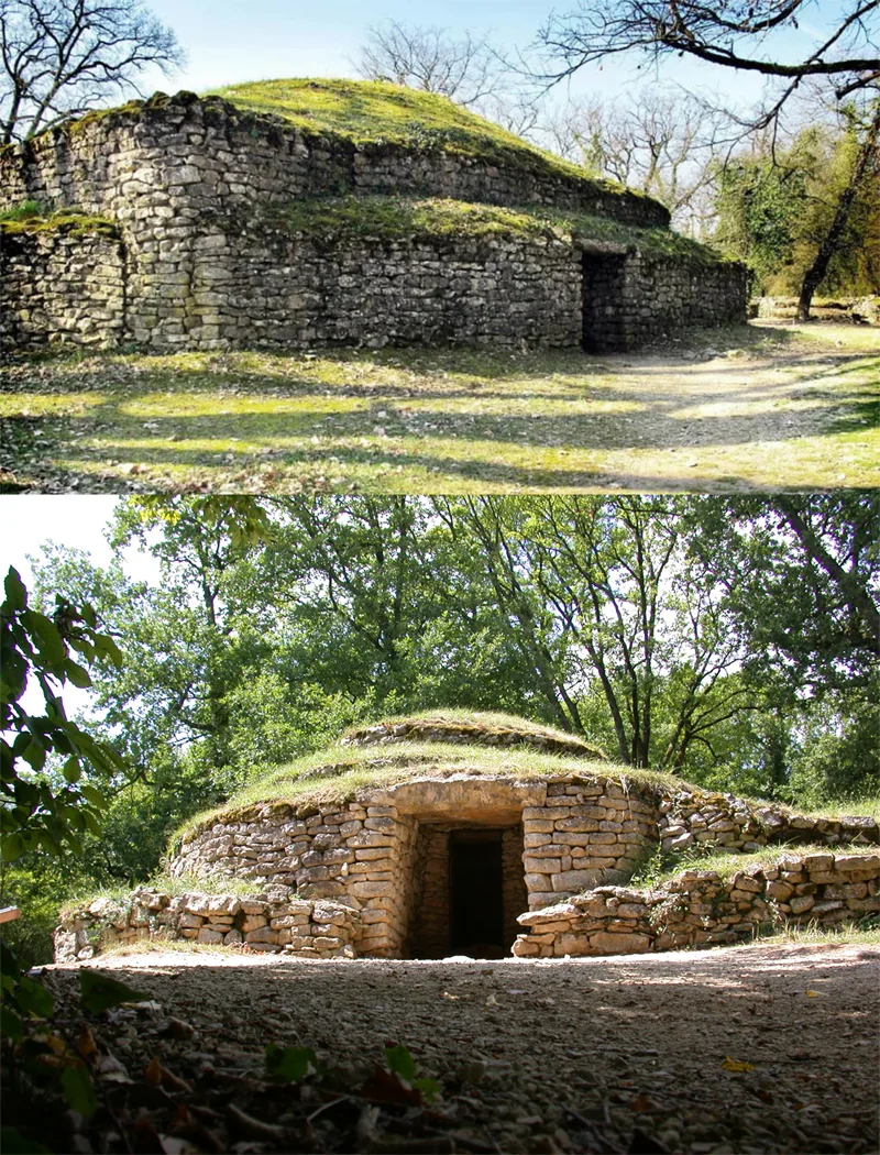 Tumulii de la Bougon intrare