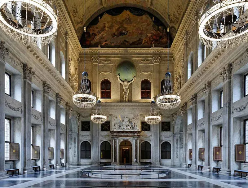 Interiorul Palatului Regal din Amsterdam