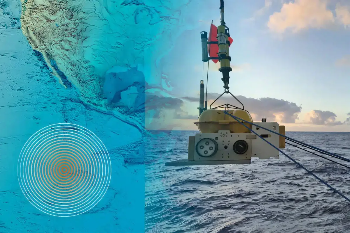 Instrumentele oceanografice amplasate în apropierea faliei Gofar