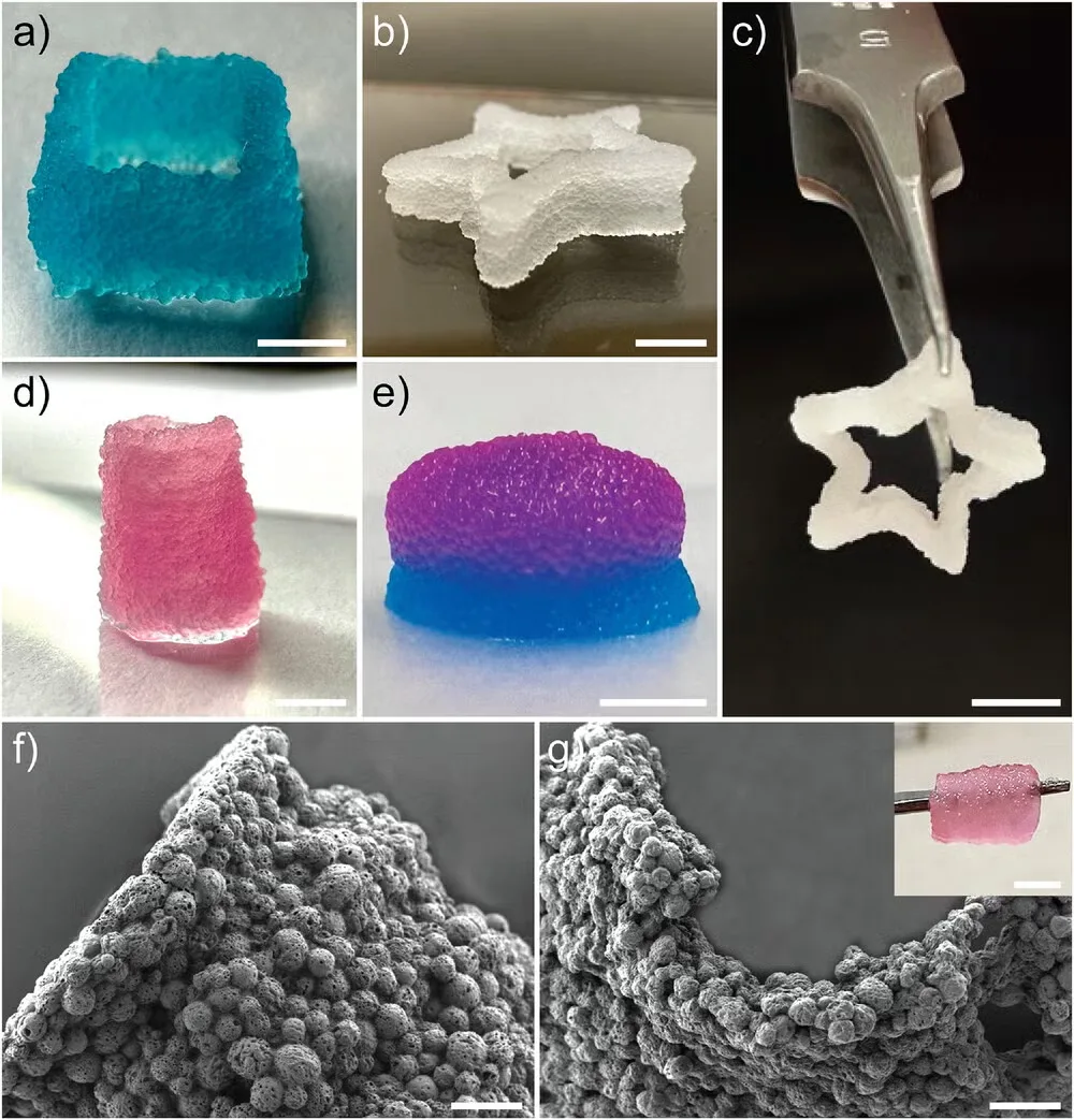 Structuri imprimate 3D folosind tehnologia µInk